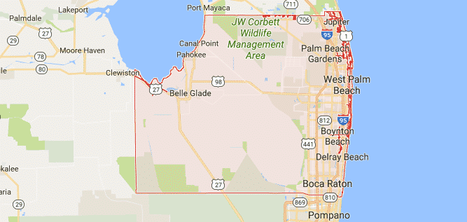 map of palm beach county florida